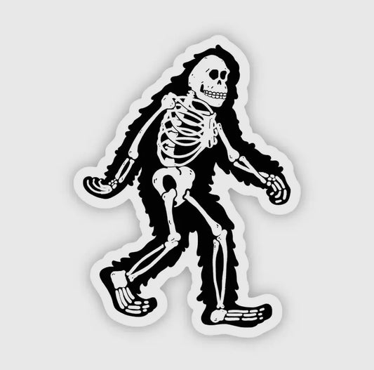 Bigfoot Skeleton Sticker